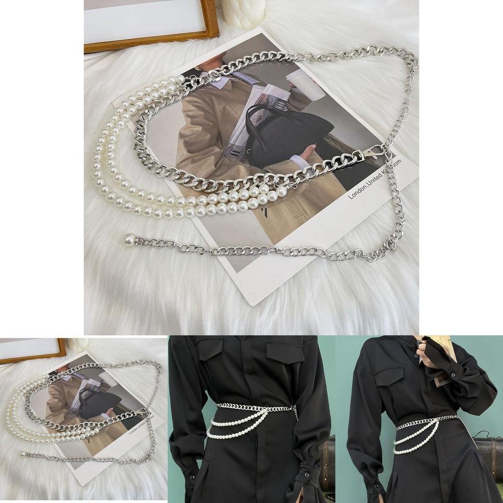 Elegant Silver Chain Waist Belt For Women Perfect For Dresses And Sweaters