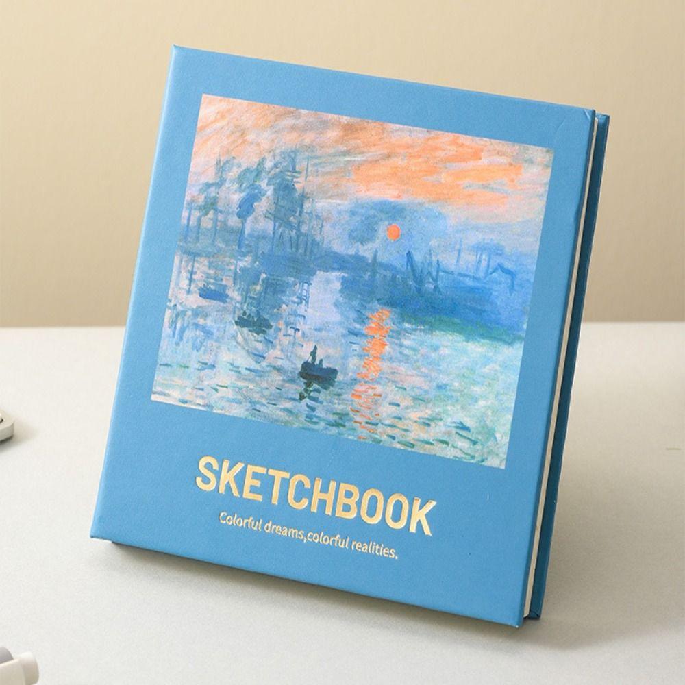 96 Blatt Skizzenbuch Quadratische Form Skizzenbuch Hohe Qualität Mini Zeichenbuch Handgezeichnet