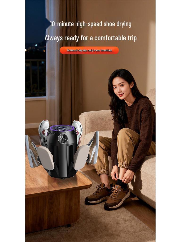 Tragbarer Faltbarer Schuhtrockner: Schnelltrocknend, Zeitgesteuert, Konstante Temperatur, Desodorierend & Sterilisierend.