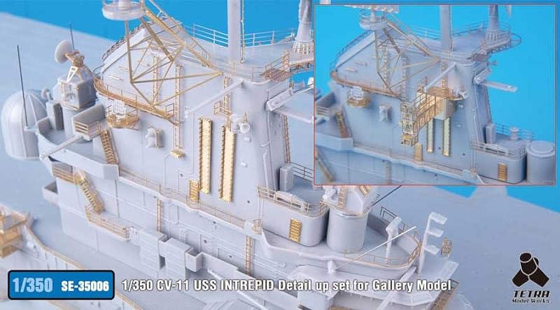 Tetra Model 1/350 SE Series US Aircraft Carrier Intrepid (GAMO) Plastic Model Parts SE3506