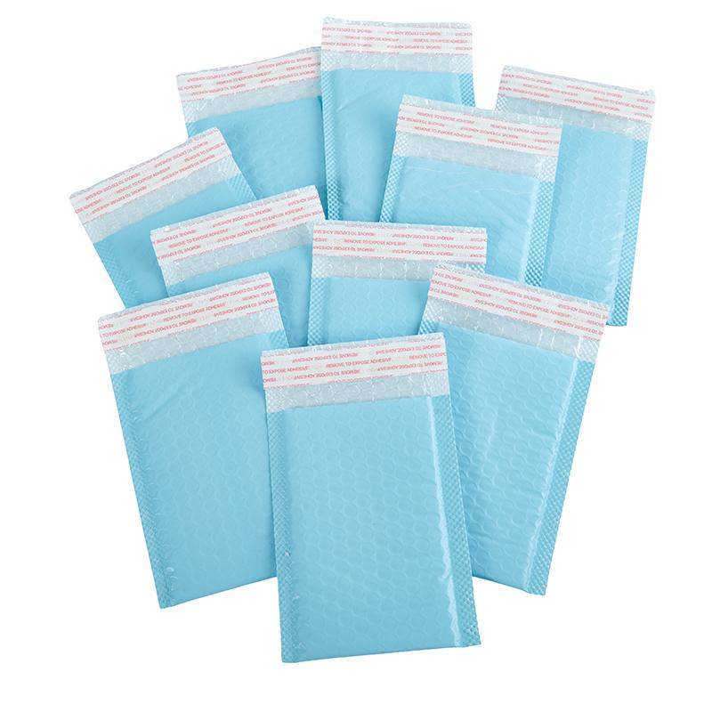 10Pcs 15X11Cm Light Blue Bubble Mailers Self-Seal Shipping Padded Envelops Bags
