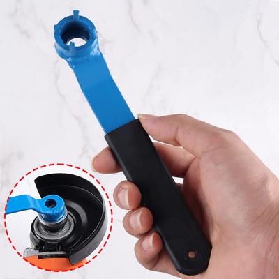 1pcs Adjustment Steel Four Jaw Wrench For Angle Grinder Plate High Torque Four Jaw Angle Grinder Wrench Hand Tools Black