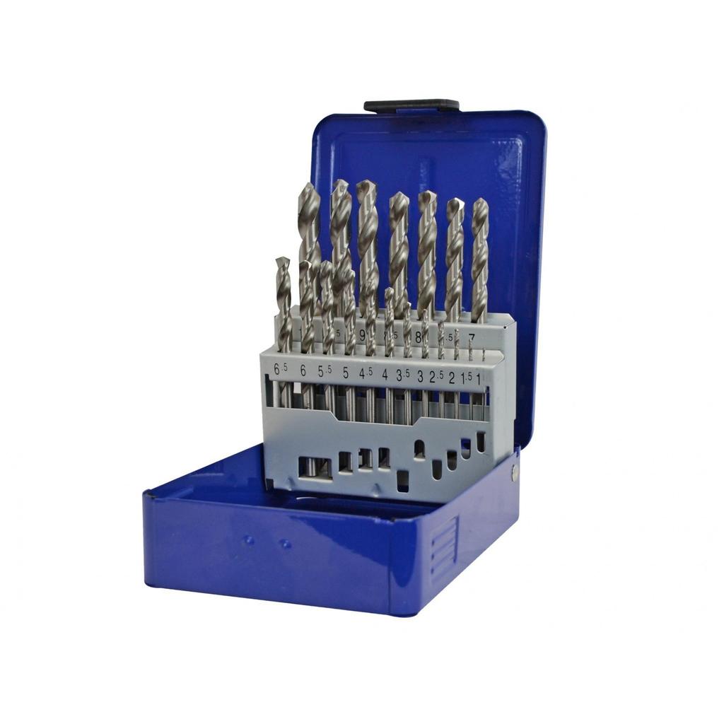 Faithfull Hss Pro Drill Sets In Metal Case