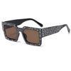 Diamond Shining Sunglasses For Men Women Square Frame Sun Glasses UV400 Crystal Eyewear Retro Rhinestone Male Female Eyeglasses