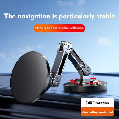 Pro 360° otočný kovový magnetický držák telefonu do auta skládací stojánek na mobilní telefon magnetický držák do mřížky ventilace GPS pro 12 J0u7