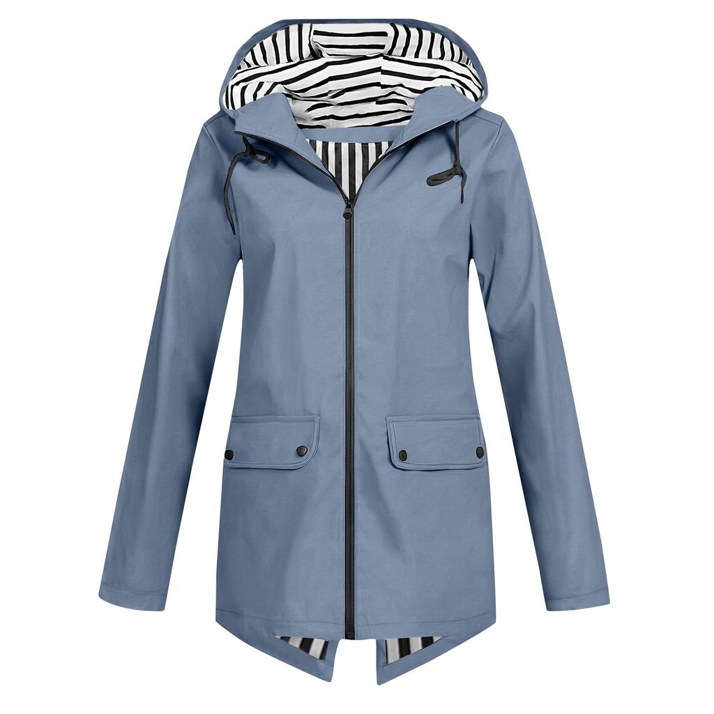 Windbreaker Zipper Hooded Lightweight Outdoor Windproof Jacket Thin Outdoor Coat For Women