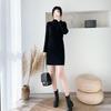 Robe tricotée ample à col semi-haut pour femme Automne/Hiver 2025