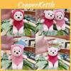 Cozy Plush Short Bear Astronaut Doll Keychain Vibrant Colors For Collecting Fun
