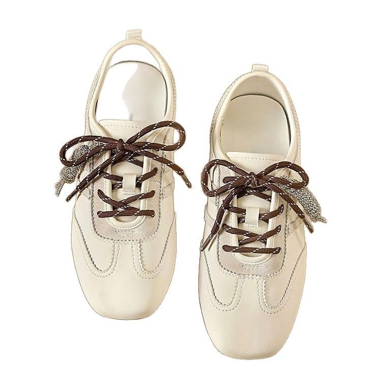 Yueyu retro boty s měkkou podrážkou ve stylu Forresta Gumpa 2025 podzimní nové všestranné šněrovací německé tréninkové boty dámské ležérní sportovní boty