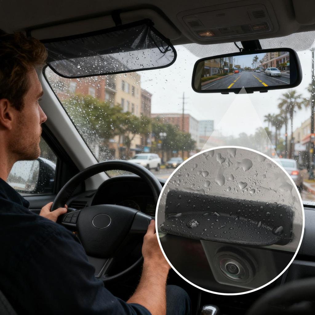 Car Rear Camera Rain Cover, Silicone Anti-Rain Silicone Eyebrow Protector Back Up Camera Rain Guard For Car For Vehicle Dust