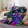 Joker Print Flannel Blanket High Quality Warm Comfortable Cover for All Seasons Perfect for Gifts Home Decor