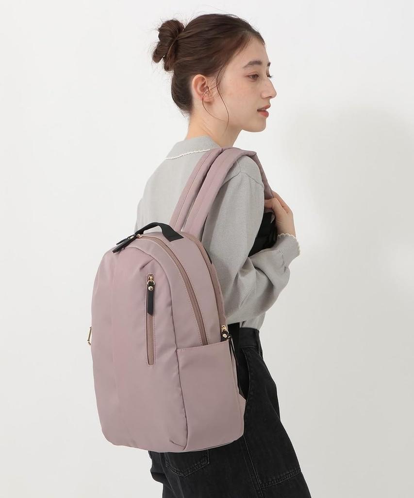 Afternoon Tea Living JR86 Backpack, Water-Repellent Nylon, Pink Beige