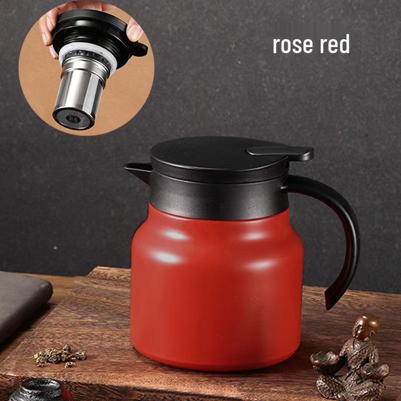 Stainless Steel 316 Tea Stewing Thermos - White, Large Capacity for Home or Office Use