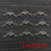 30 Stück Antik Silber Plated Vintage Bar Rechteckig Retro Verbinder Anhänger Anhänger DIY Halskette Schmuckzubehör Zubehör