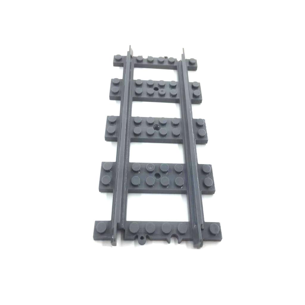 50Pcs/Lot City Trains Train Track Rail Straight Rails Technical Building Blocks Set Bricks Model Kids Classic Toys For
