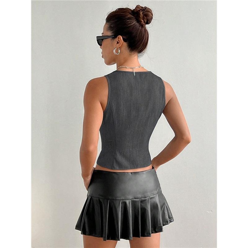 Women's European And American Foreign Trade Summer New Style Tie-Waist Slim