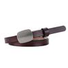 Classic Leather Belt For Women With Alloy Buckle And Slim Design For Casual Dresses