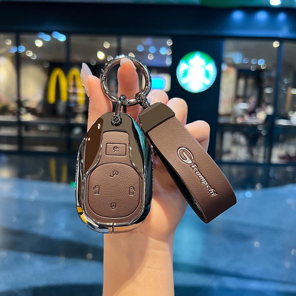New Fit For Gac Trumpchi Empow J11 J12 J13 J15 J16 Gs8 Gs4 Gs3 M8 Auto Styling Auto Zinc Alloy Key Fob Cover Case Mount Chain