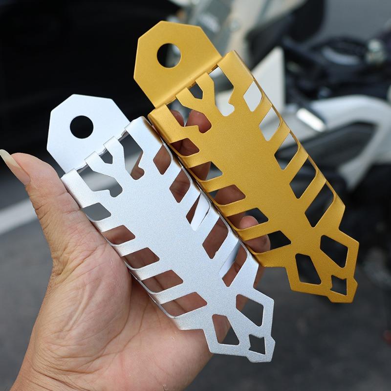 Motorcykel Elbil Lokomotiv Stötdämpare Skyddskåpa Aluminiumlegering Skydd Motorcykel Modifiering Tillbehör