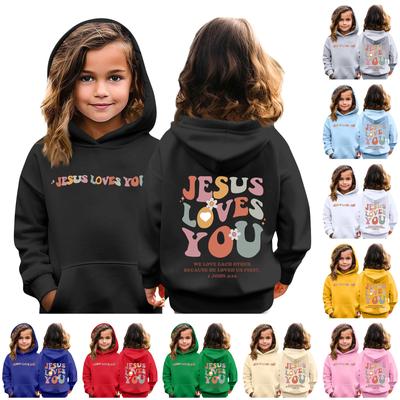 Kinder Hoodie Jungen und Mädchen Mode bedruckt Langarm Kapuzentasche Hoodie