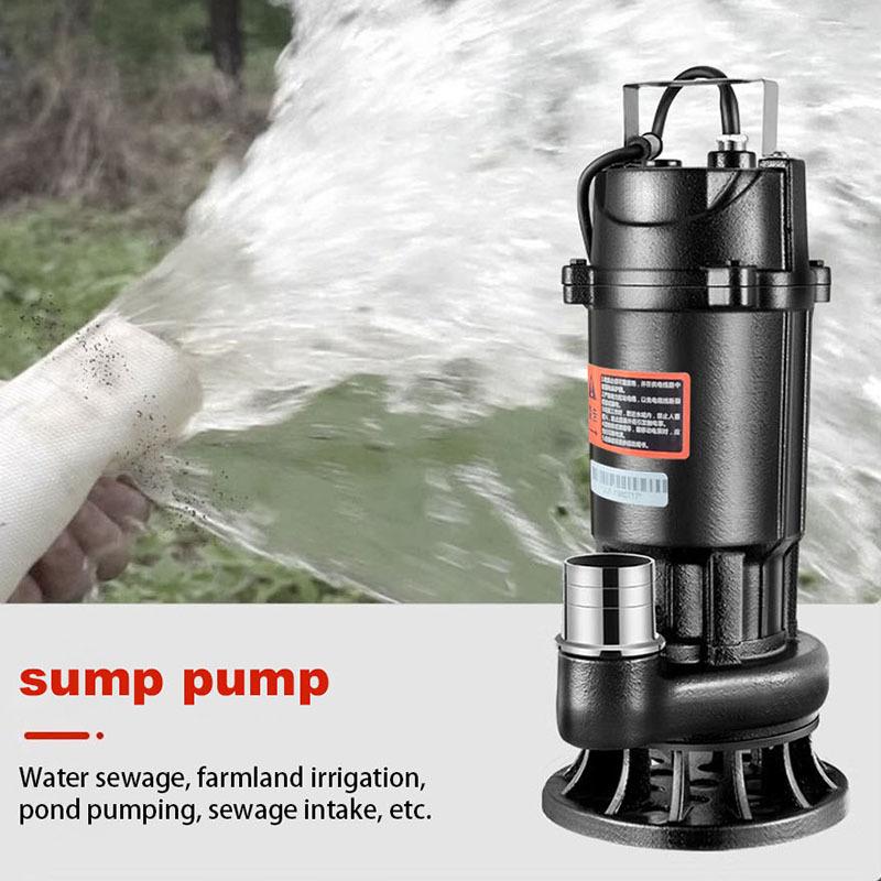 Cutting Sewage Pump  220V Feces Pumping Mud Sewage Pump Small Household Submersible Pump Septic Tank Pump Pumping Machine