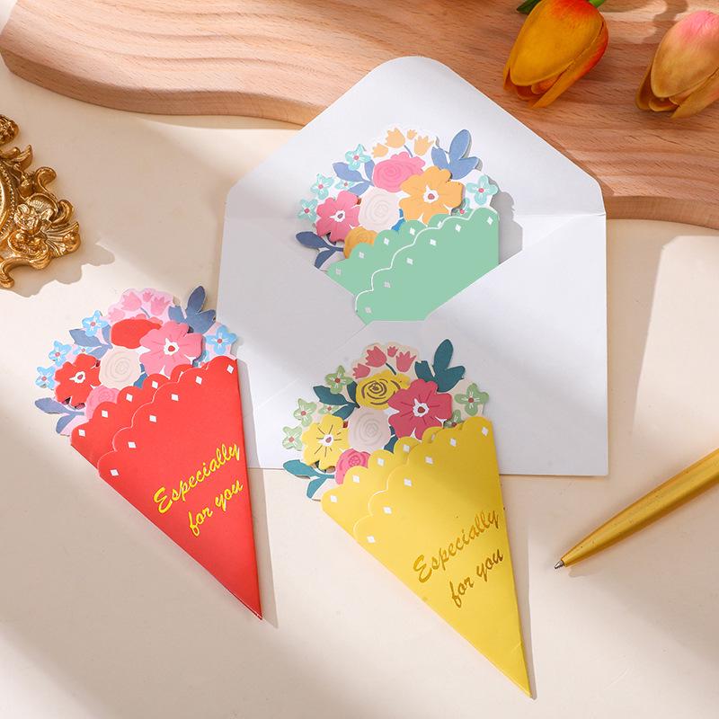 Father's Day 3D Flower Greeting Card for Birthday or Teacher's Day