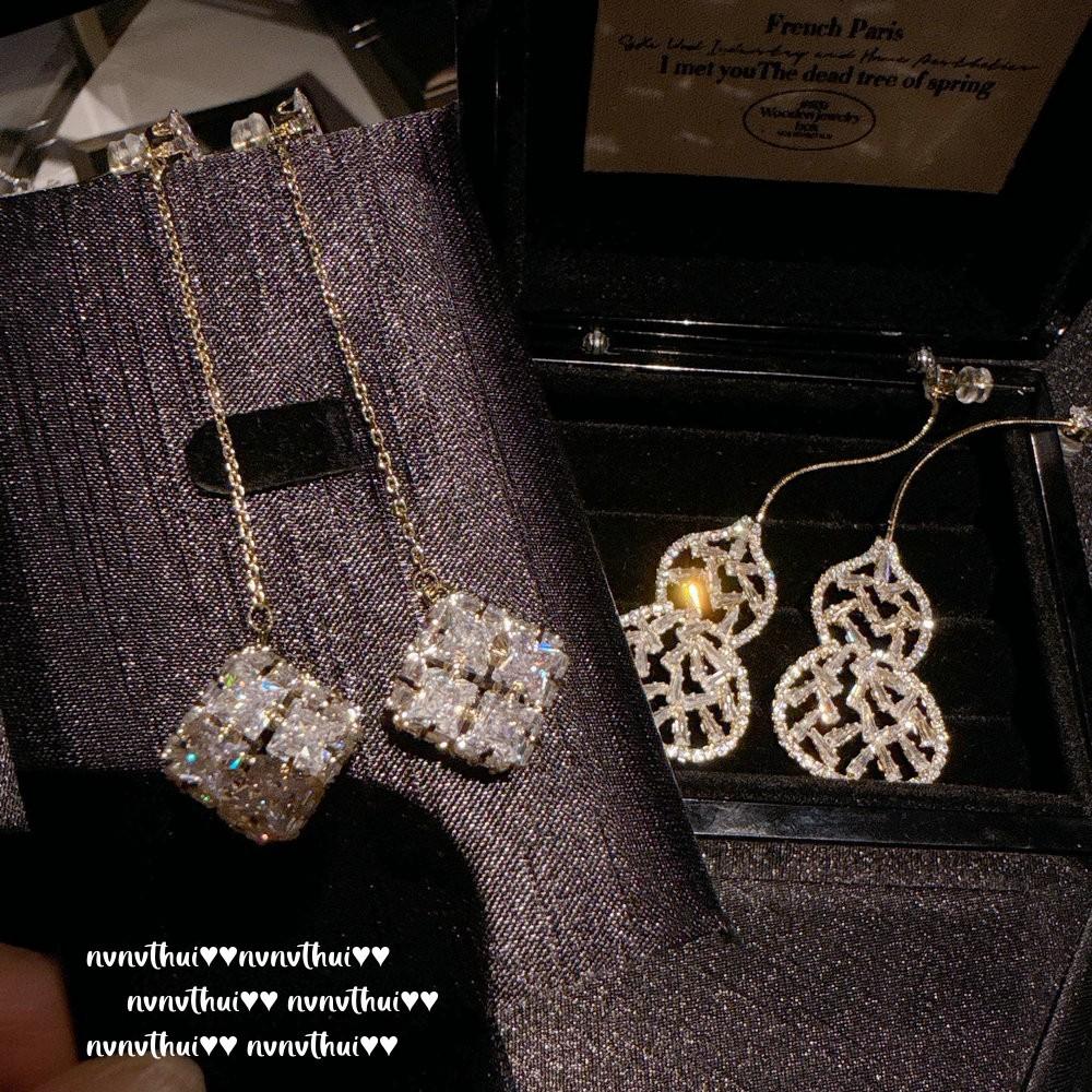 Austrian Court Vine Tea Gold Bead Gem Necklace Vintage Petal Zircon Pearl Earrings Set