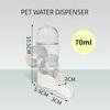 Automatischer Vogeltränke für kleine Ziervögel, Vogel-Automatischer Wasserspender Käfig-Wasserbehälter mit vorderem Trinkkanal