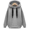 Europe and the United States loose long-sleeved hooded thick long Sweatshirt
