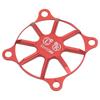 Motor Cooling Fan Cover Aluminum Alloy Heat Dissipation Fan Protective Cover for RC Car Red