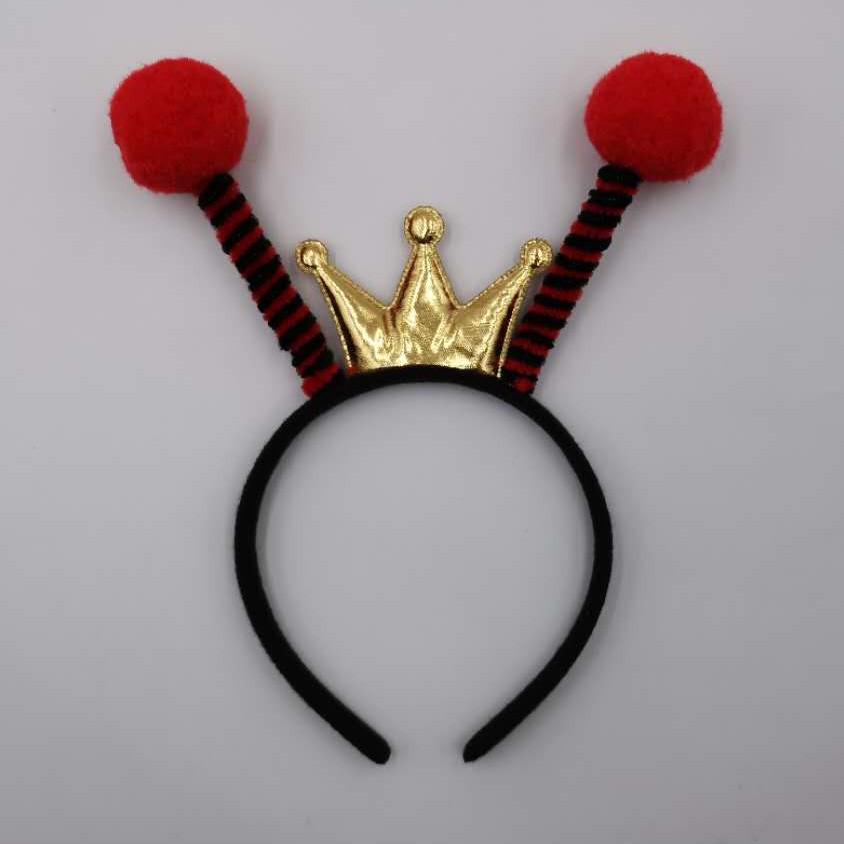Bee Headband with Fluffy Ball Antennae for Kids & Adults