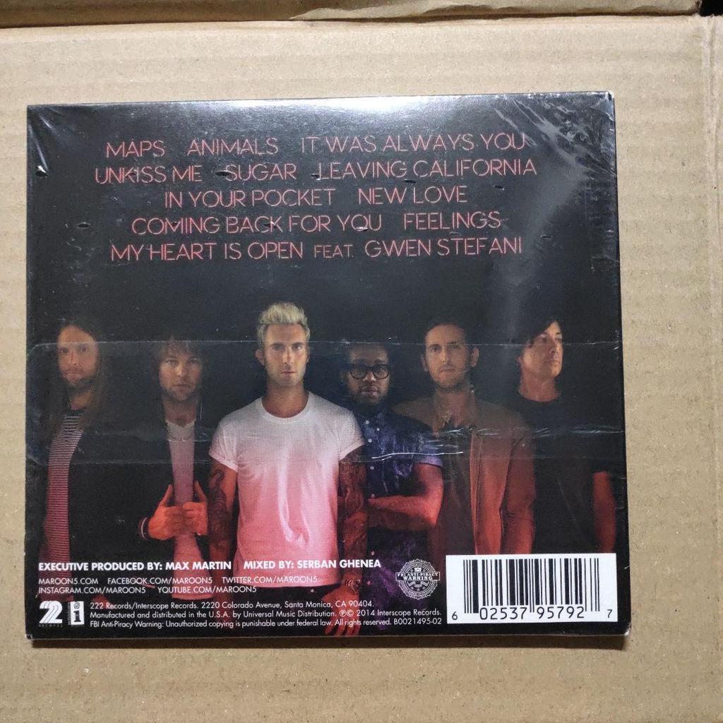 [USED] MAROON 5 V / Maroon 5** Imported Paper Jacket CD