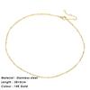 CARLIDANA Fashionable Wholesale for Women Jewelry Female Stainless Steel Gold Plated Ball Link Chain Necklaces Collares De Mujer