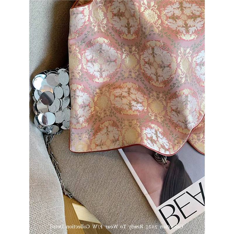 Early spring middle vest goldfish play lotus jacquard buckle vest feminine spring diagonal vest