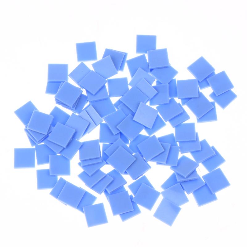 100Pcs Thermal Pad Insulating Silicone High Temperature Resistance Pads Motherboard Cpu Ic Gpu Repair Pre-Cut Thermal Pads
