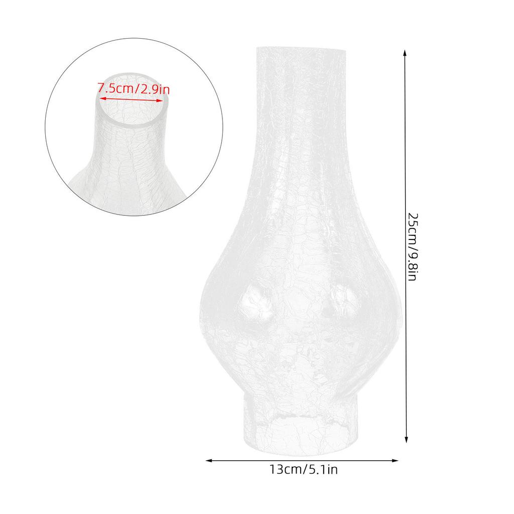 1Pcs Glass Craft Lamp Cover Exquisite Frosted Finish Wall Lamp Shade Retro Light Cover Easy Install Decorative Living