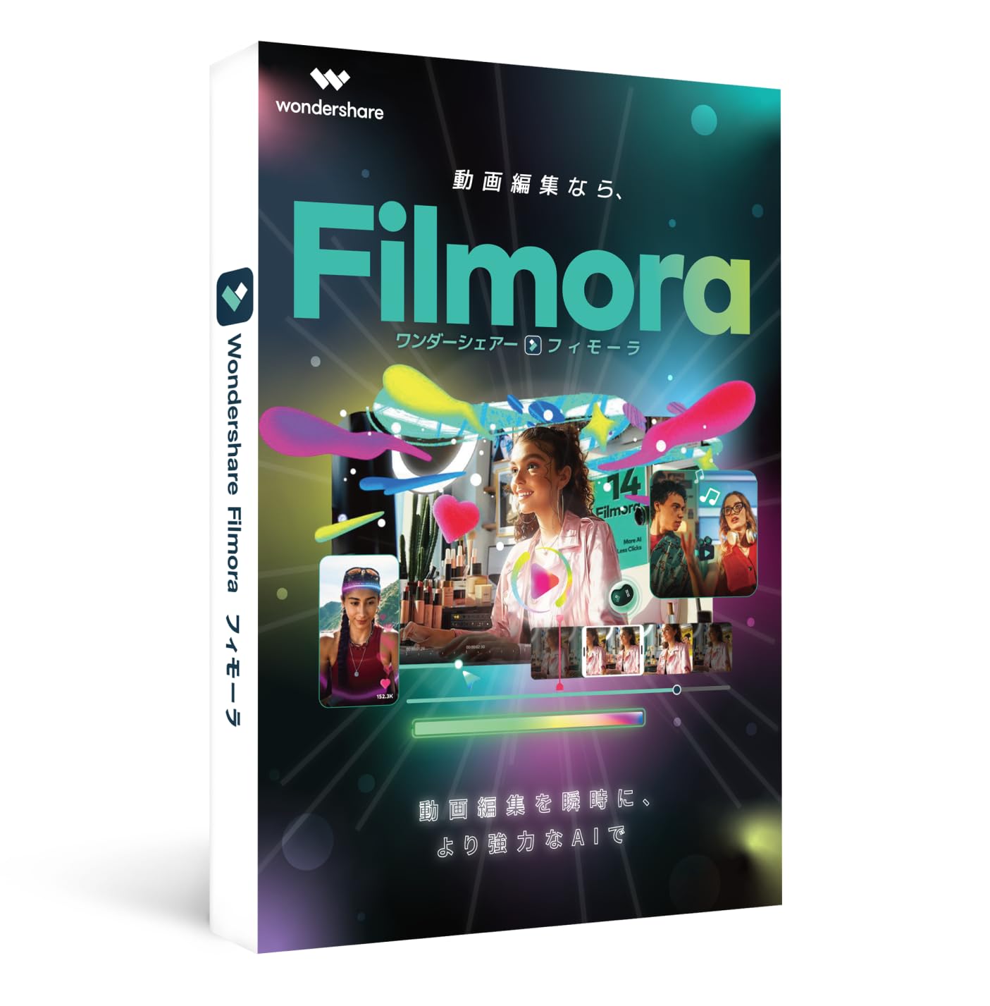 

Програмне забезпечення для редагування відео Wondershare Filmora14 програмне забезпечення для редагування Оснащене ШІ Безстрокова ліцензія Версія DVD-пакету [Остання версія] (Windows