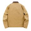 Men's Plus Size Washed Lapel Workwear Jacket - Spring/Autumn