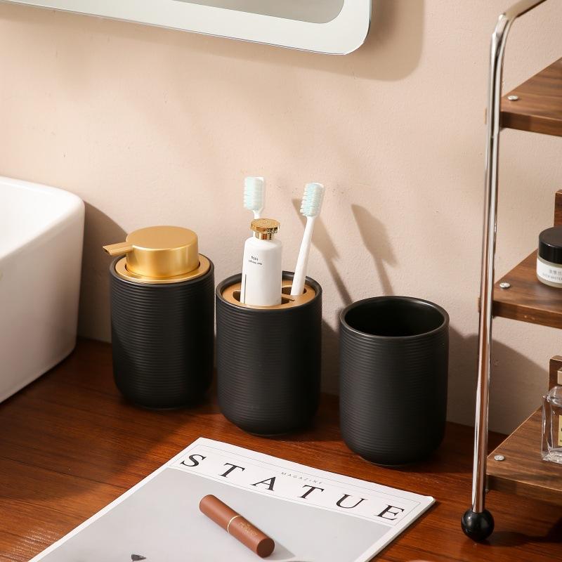 Creative Ceramic Toothbrush Holder Rinse Cup Bathroom Accessories Home Ceramic Rinse Cup Toothbrush Holder Hotel Home Decoration