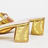 Fashion Fashion Narrow Band Buckle Slide Sandals 42 Large Size Open-toe Square Heel Sandals Woman Comfort Non-slip Vacation Beach Shoes