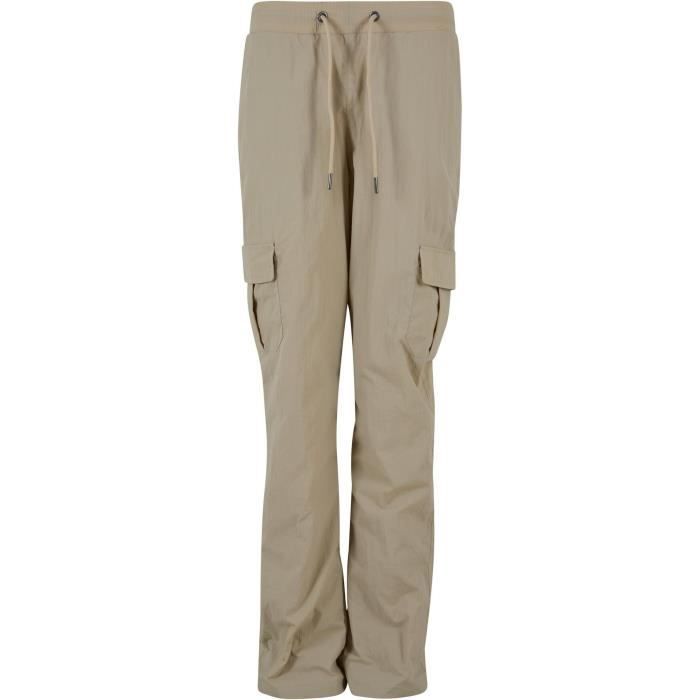 Pantalon Cargo Femme - Urban Classics - Crème - Taille Standard - 100% Polyester - Confort Optimal