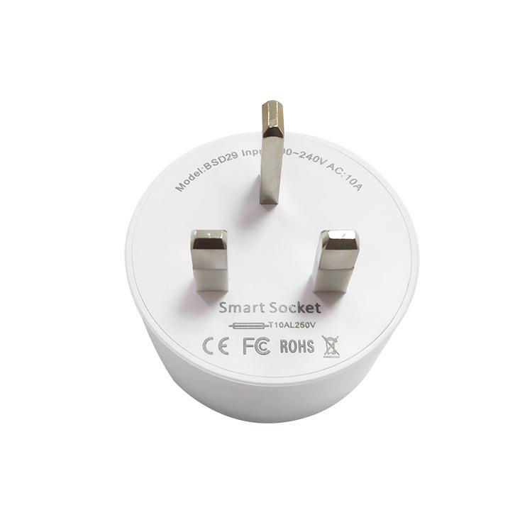 UK Standard WiFi Socket with Mobile & Tuya Smart App Control, Timer Features, and Household Use.