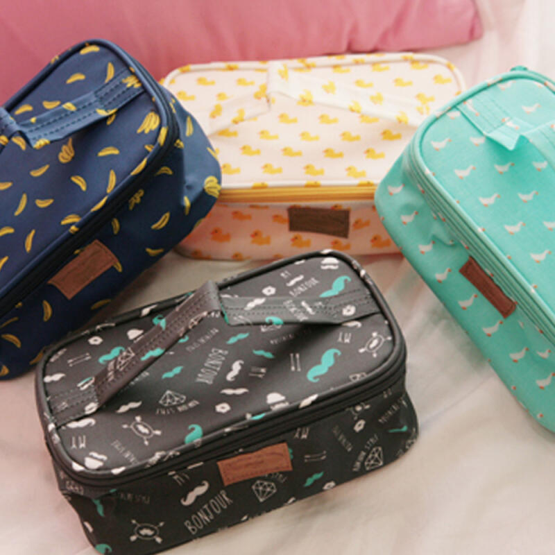 Rolling Pattern Handle Big Pouch
