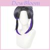 Perruque Cosplay Kochou Shinobu de Demon Slayer avec Accessoire de Cheveux Papillon Pour Déguisement