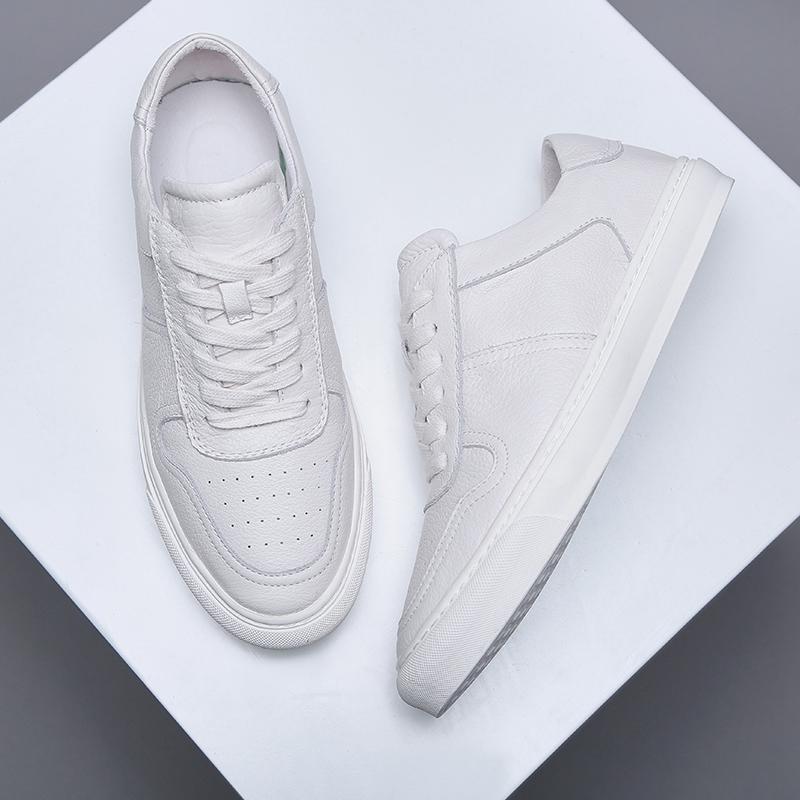 Fashion High Quality Mens Skateboard Shoes Comfortable Sneakers Lightweight Outdoor Male Walking Shoes Genuine Leather Casual Footwear