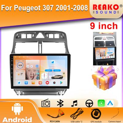 Radio samochodowe Dla Peugeot 307 2001-2008 Nawigacja GPS Kamera samochodowa Carplay Radio samochodowe Odtwarzacz multimedialny 5G Wifi Ekran IPS