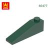 92Pcs/lot Slope 18°4x1 Roof Block Moc Hue Accessories Works With 60477 Brick DIY Children's Plaything Assembly Components