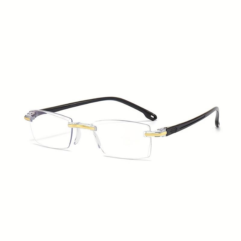 5-piece Unisex Polymer Reading Glasses Set Lightweight Rectangular Frame Stylish and Comfortable