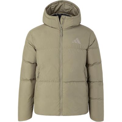 adidas Puffy Down Jacket Water Resistant Warm Sports Casual Down Jacket Unisex Jacket Green JV6188