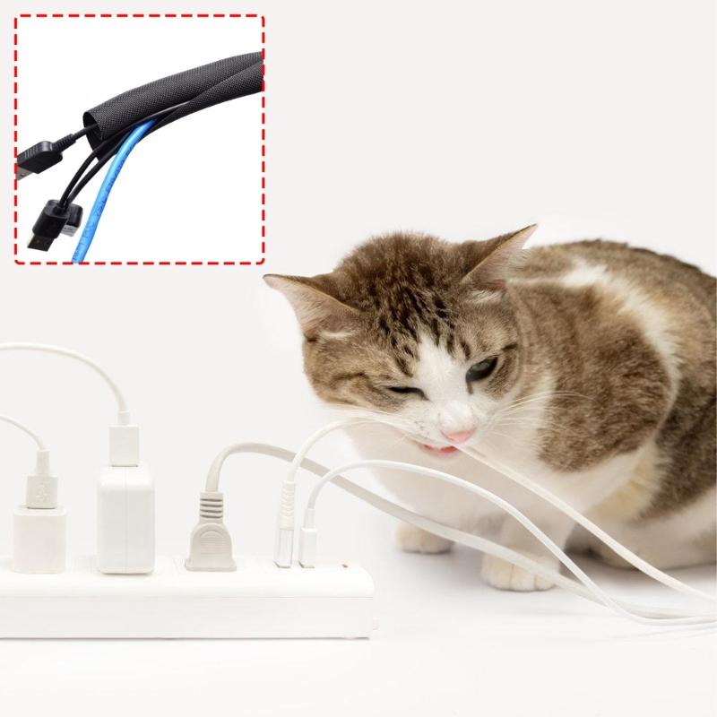 SelfWinding Pet Cord Protector Heavy Duty Chew Proof Cable Sleeve For Household Pets Like Cats Dogs 3meter/6m/10m